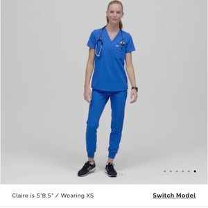 Figs High Waisted Zamora Joggers and Catarina Top-M